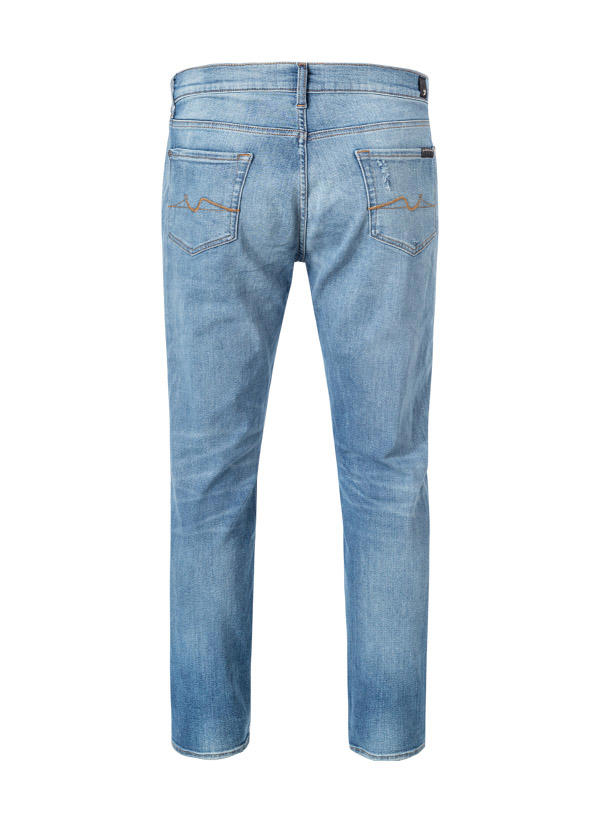 7 for all mankind, Jeans Slimmy, Tapered Fit, Baumwolle T400®, mittelblau