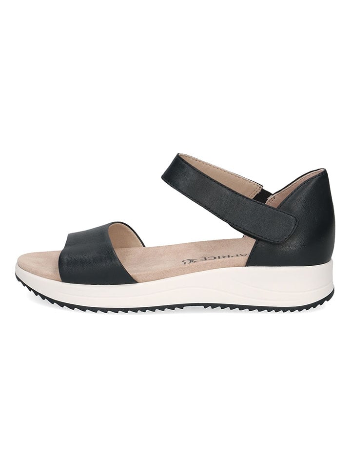 Caprice Leder-Sandalen in Dunkelblau günstig kaufen