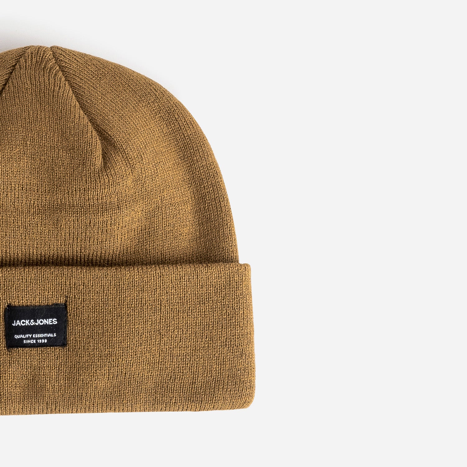 Bonnet JACK & JONES camel en tricot