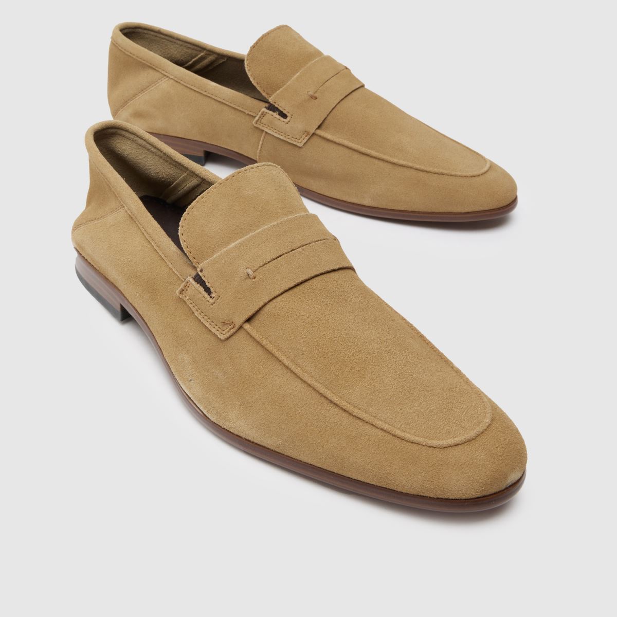 Schuh – Randy – Ofodrade loafers i stenfärgad färg