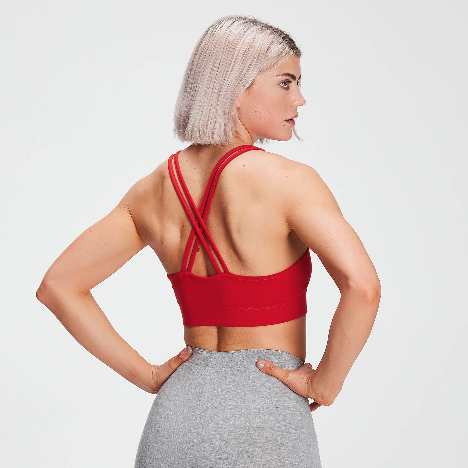 Brassière en jersey MP pour femmes – Rouge