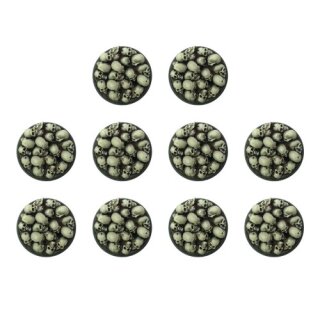 Bitspudlo - 25mm Round Skull Pile Bases (10)