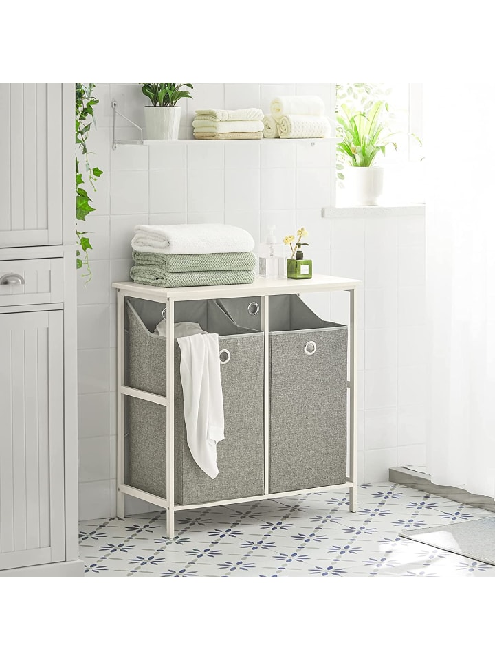 SoBuy Wäscheschrank in Weiß - (B)77 x (H)80 x (T)38cm günstig kaufen onesize