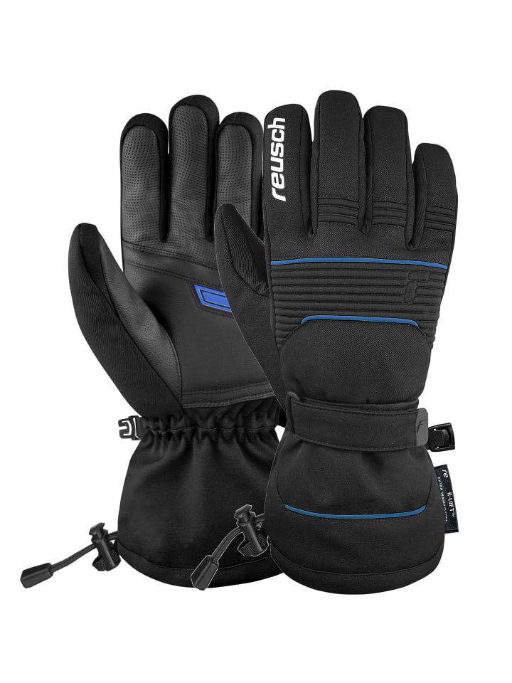 Reusch Fingerhandschuhe Crosby R-TEX® XT in 7760 black / brilliant blue günstig kaufen