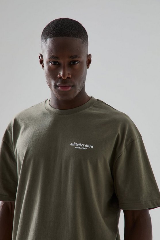 Man Active Oversize T-Shirt mit La Lift Club Print