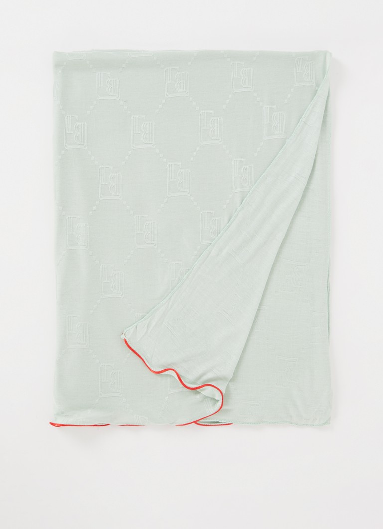 BYLIMA  Enchanté sjaal met logoprint 200 x 75 cm