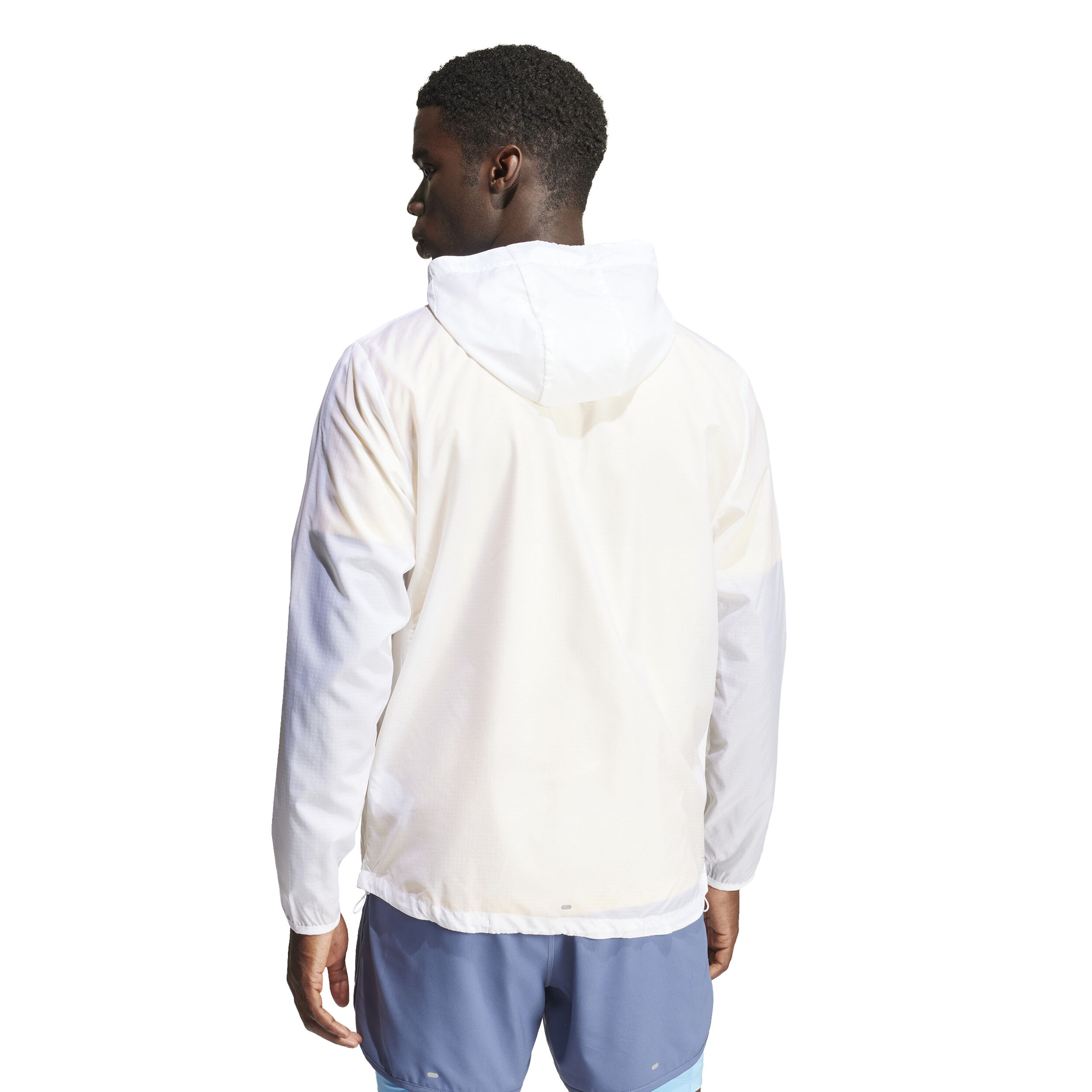 Own The Run E 3S Laufjacke Herren - Weiß, Transparent