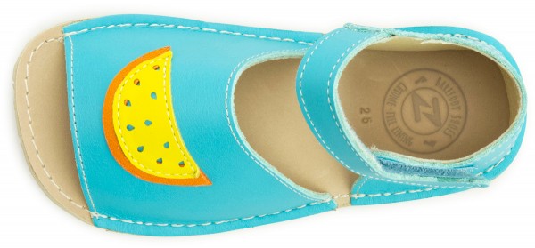 ZeaZoo ~ Sandale Coral ~ Hellblau Zitrone