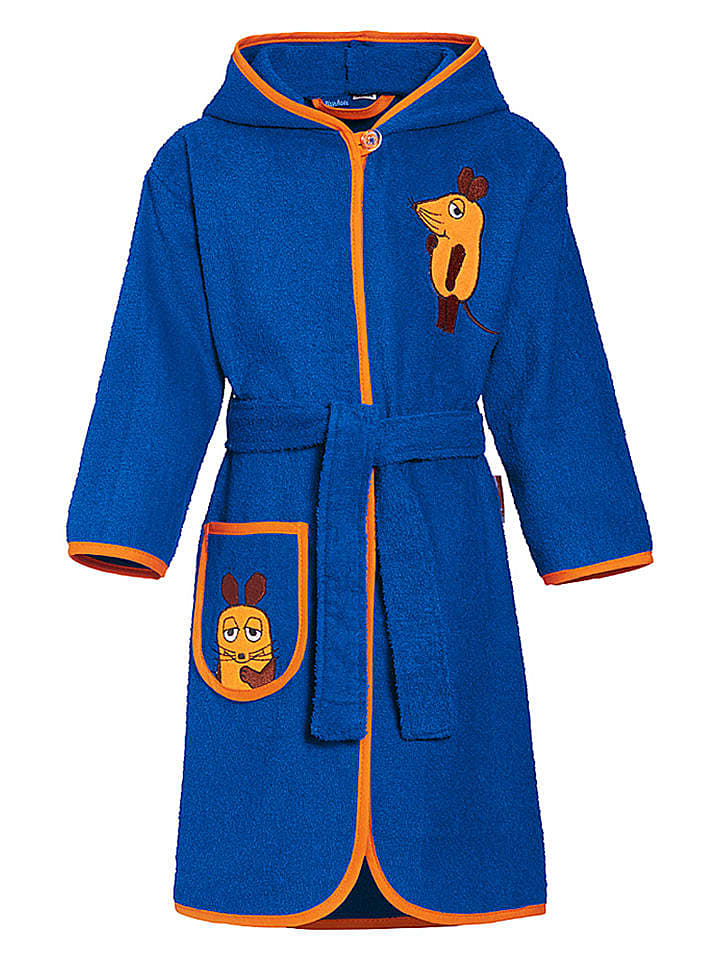 Playshoes Bademantel in Blau günstig kaufen 122/128