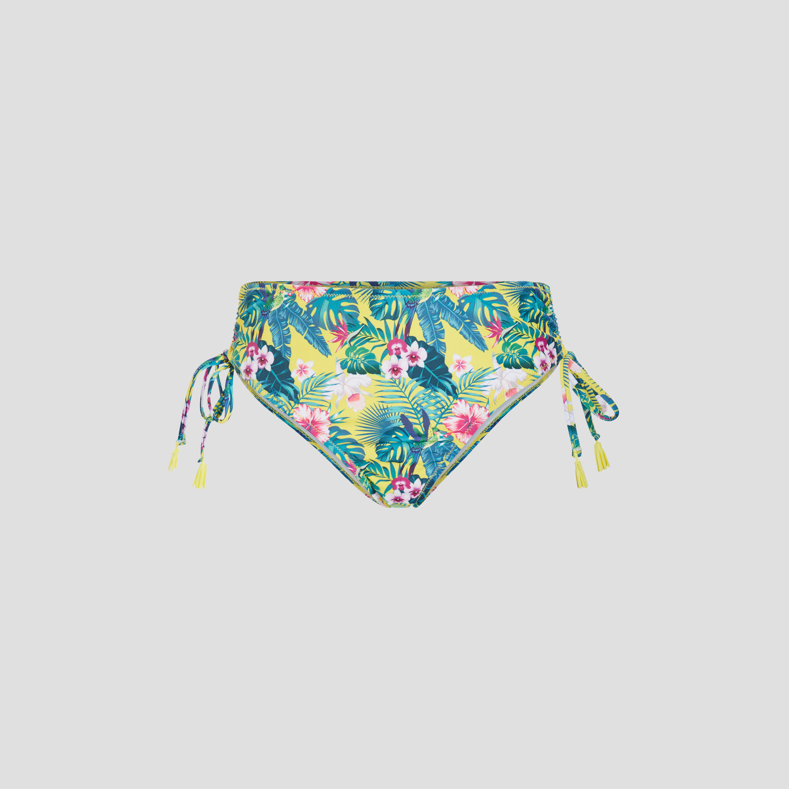 Bas de maillot de bain taille haute jaune femme | La Halle