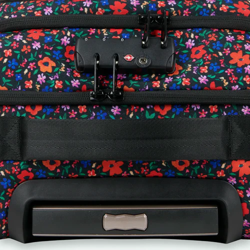 Small Maupiti Black 4-Wheel Soft Suitcase