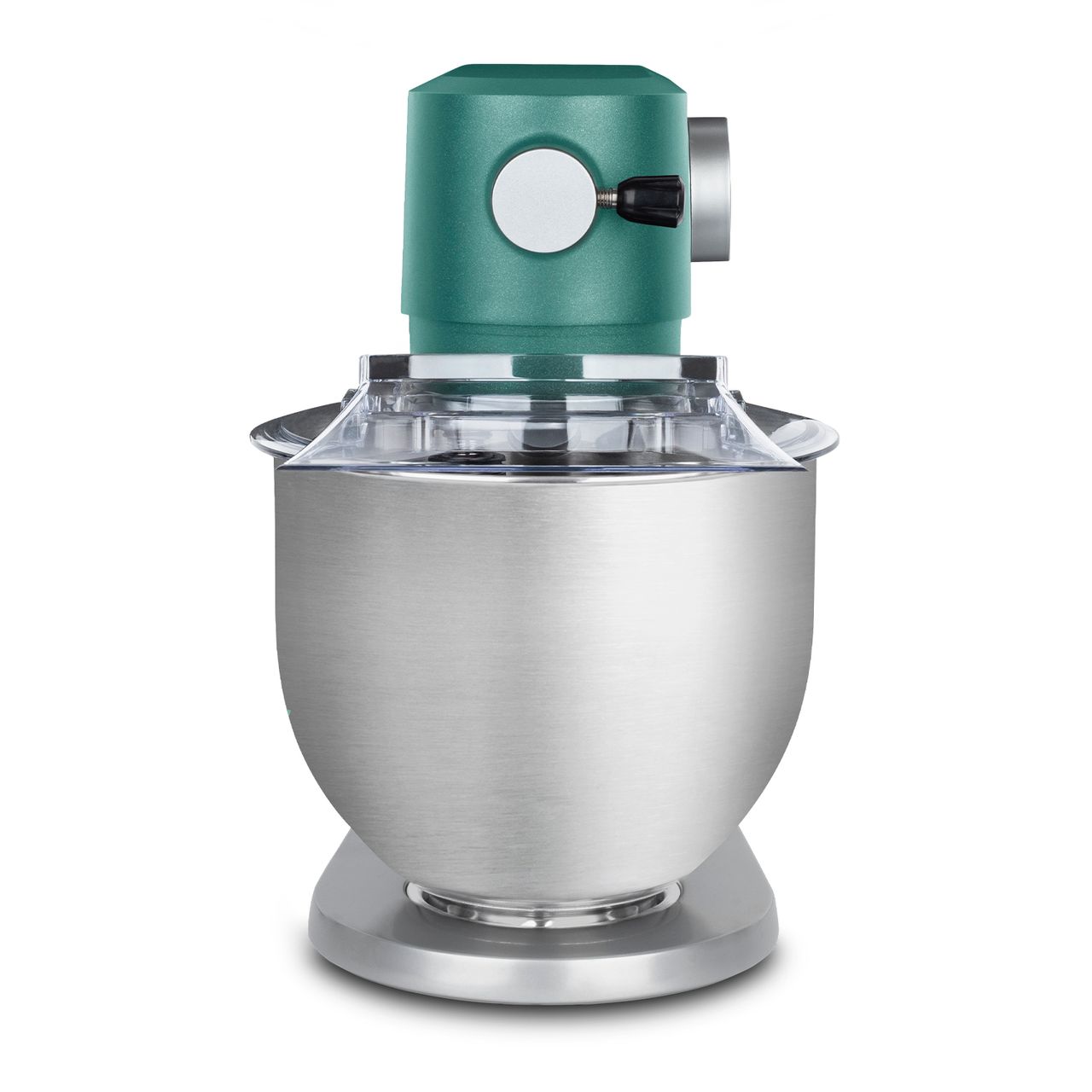 H.Koenig KM128 Küchenmaschine, professionell, multifunktionell, 5 l, Edelstahl, Mattgrün, leistungsstark, 800 W, 8 Geschwindigkeitsstufen, grün