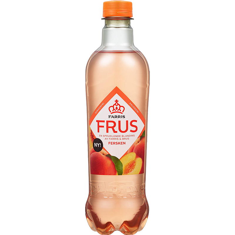 Ringnes Farris Frus 0,50 l flaske fersken