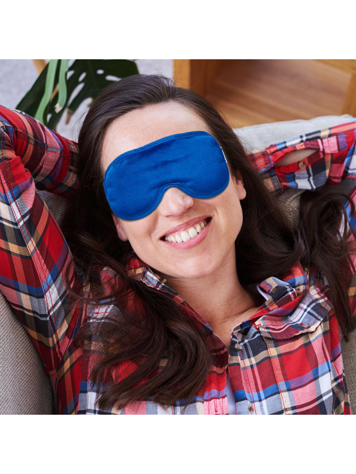 relaxdays 2 x Augenmaske in Blau günstig kaufen onesize