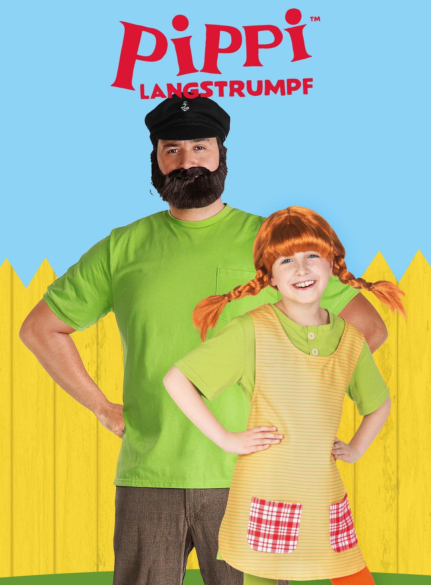 Maskworld Kostüm Pippi Langstrumpf Kinderkostüm, Richtig stark: den Filmen originalgetreu nachempfunden und weltweit al