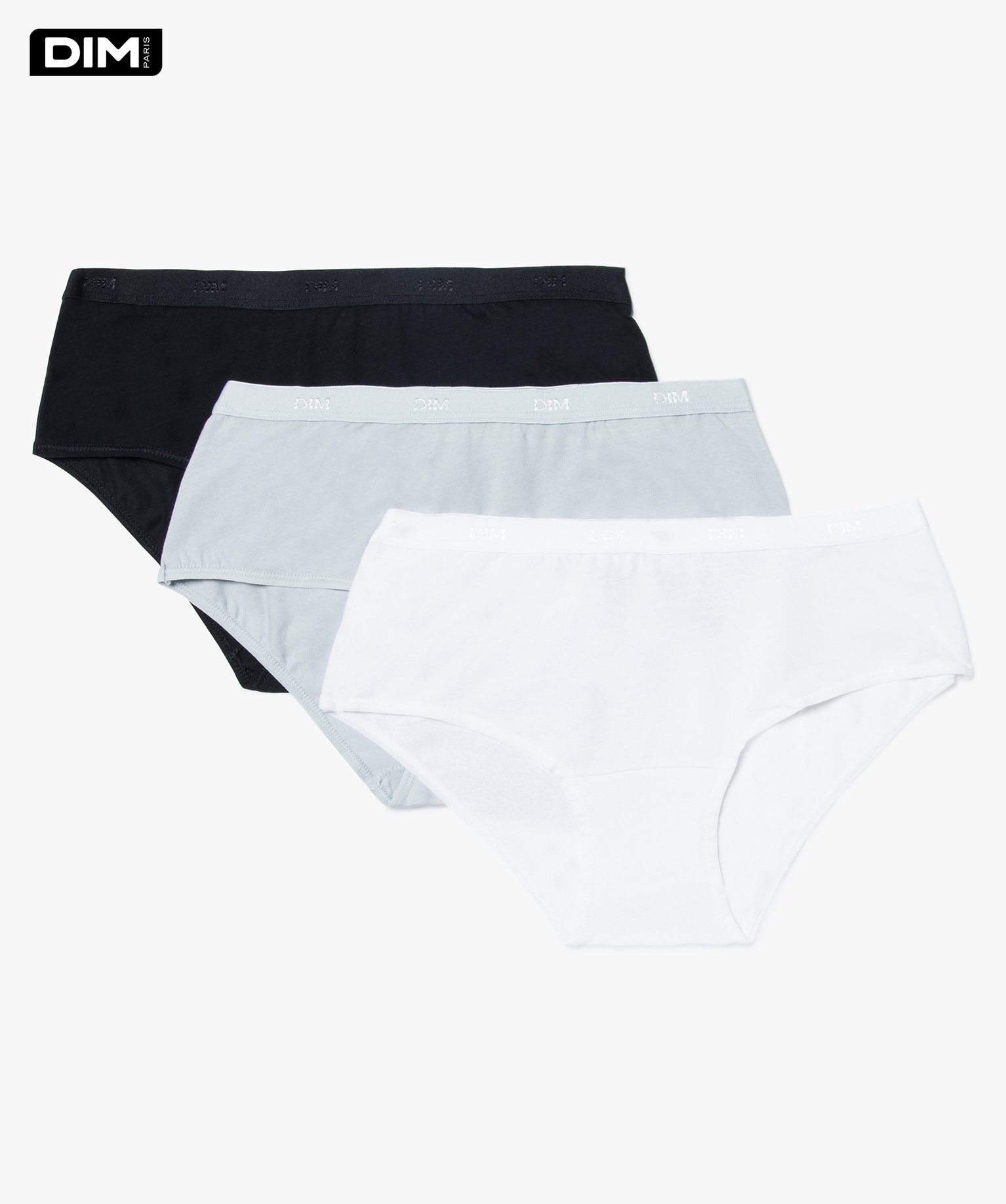 Boxer femme en coton stretch (lot de 3) - Dim divers | GEMO