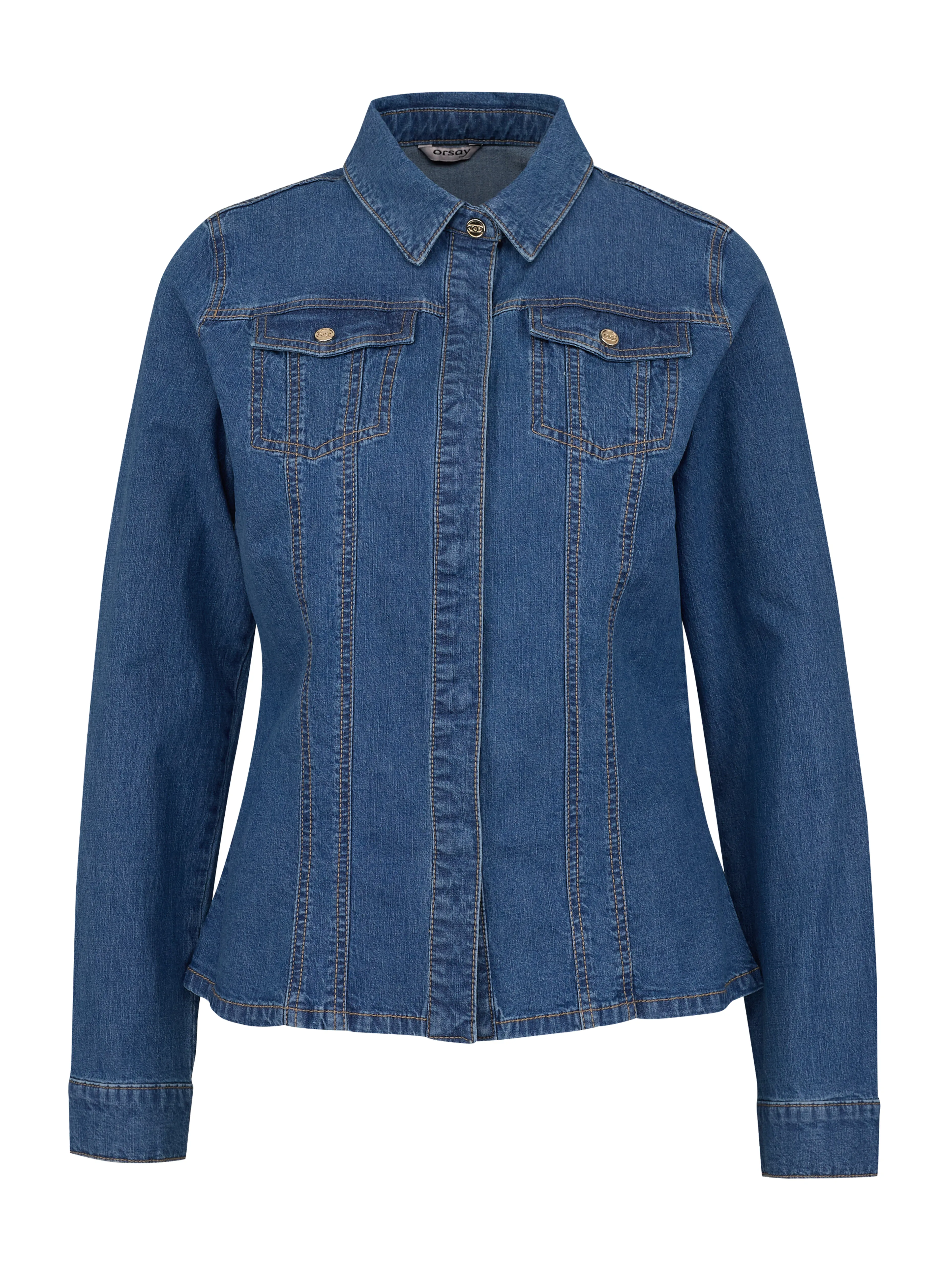 Blaues Damen-Jeanshemd ORSAY