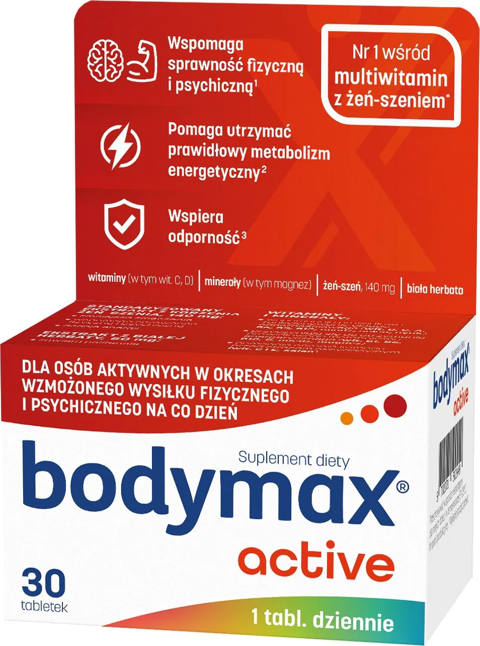 Bodymax Active, Σετ Βιταμινών και Μεταλλικών Στοιχείων, Δισκία