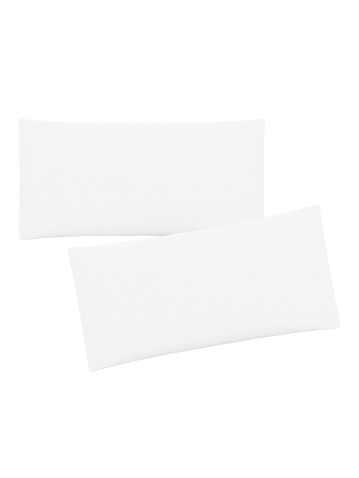 GMD Living 2er Set Jersey Kissenhüllen JESBERG in Farbe Weiß  günstig kaufen