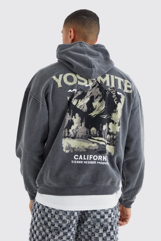 Oversize Hoodie mit Scenic Print