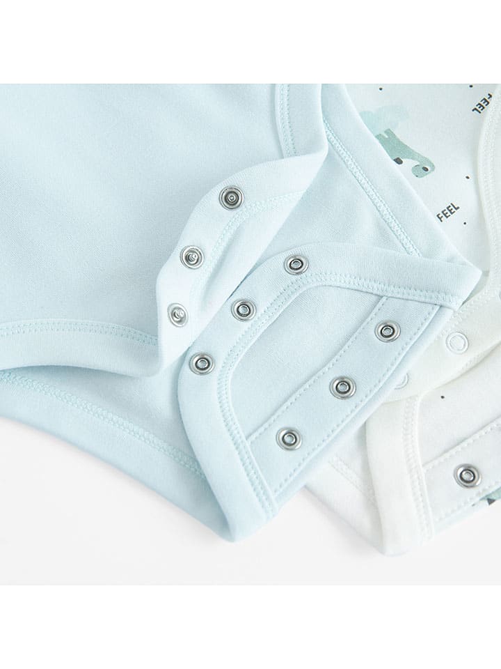 COOL CLUB 4er-Set: Bodys in Hellblau/ Weiß günstig kaufen