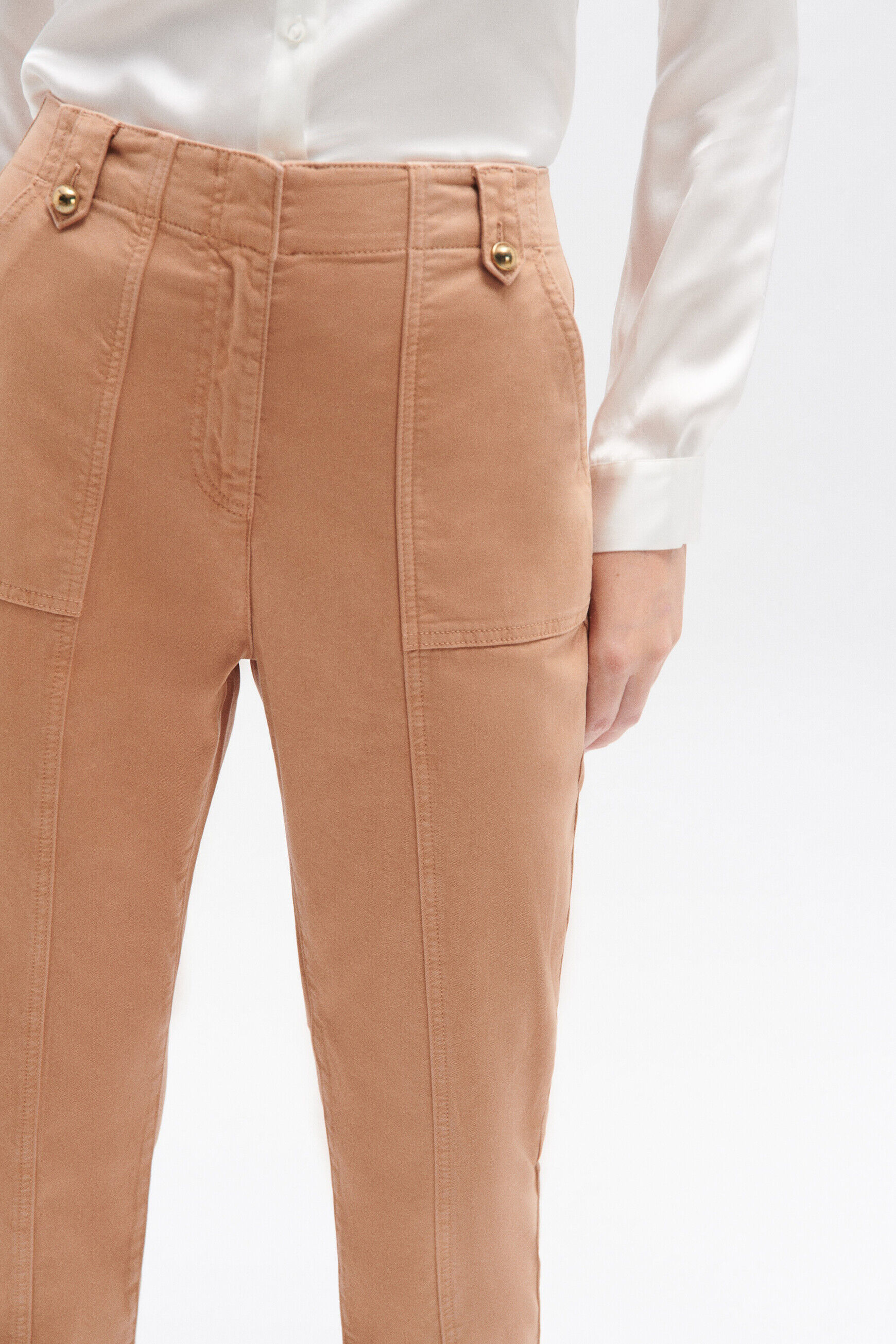 Pantalon stuart camel femme