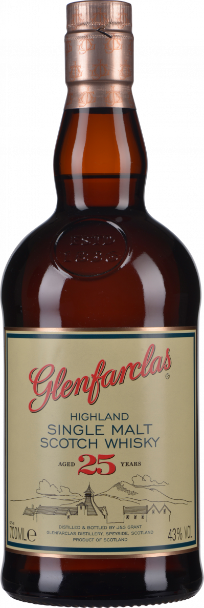 Glenfarclas Scotch Whisky Single Malt 25 YO 0,7 Liter in Tube