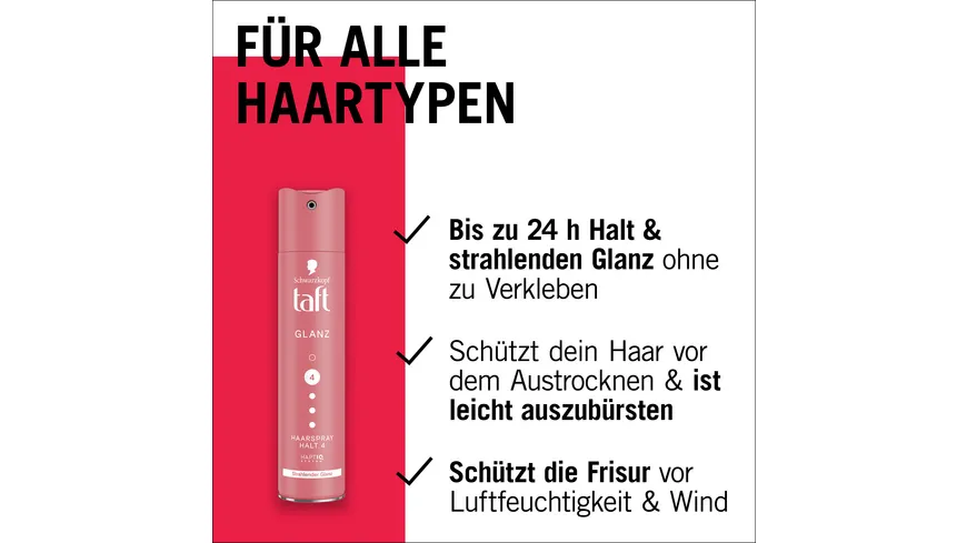 TAFT Haarspray Glanz 250 ml Haltegrad 4 - starker Halt 250 ml