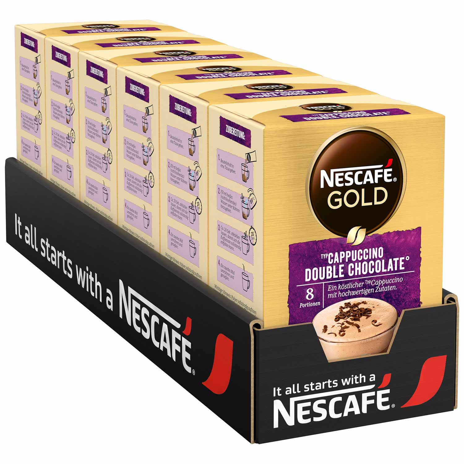 Nescafé Gold Typ Cappuccino Double Chocolate 8er