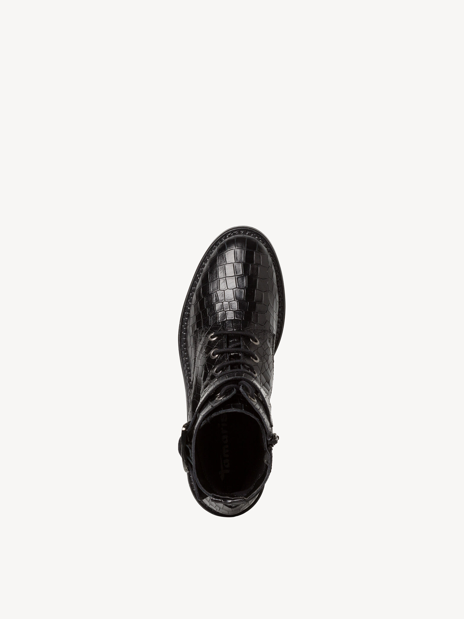Bottine en cuir - noir