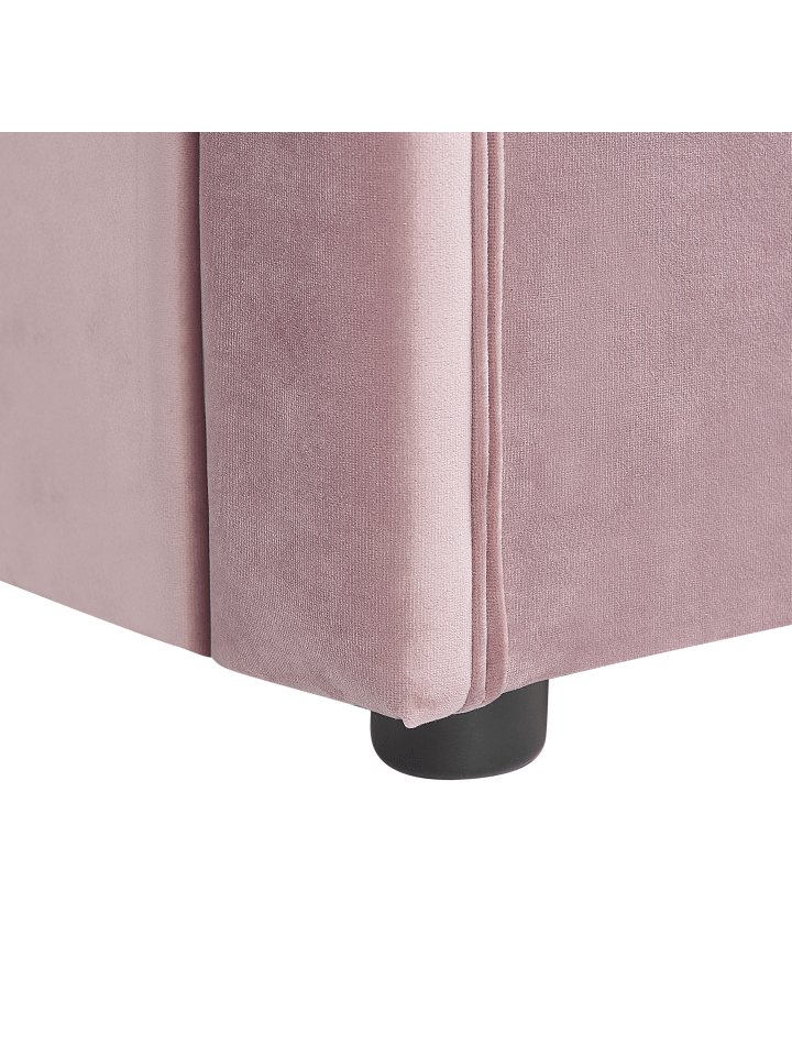 Beliani Tagesbett MONTARGIS in Rosa - (W) 91 x (H) 94 x (L) 219 cm günstig kaufen onesize