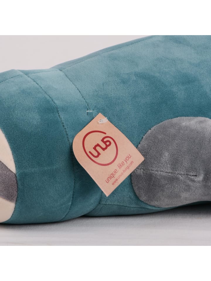 UNUS Faultier Kissen in Türkis günstig kaufen