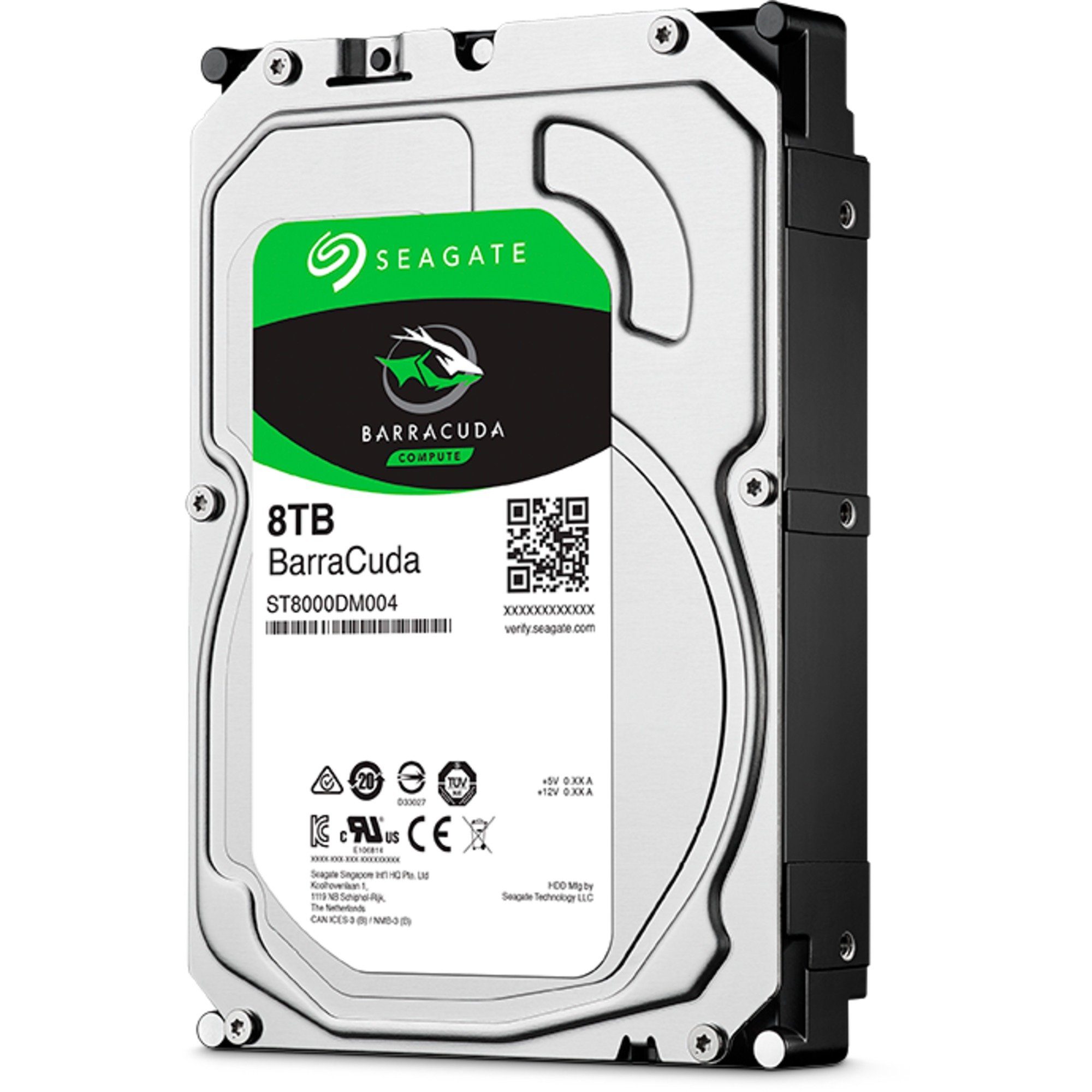 Seagate Seagate ST8000DM004 8 TB, Festplatte, (SATA 6 HDD-Festplatte (8.000 GB) 3,5