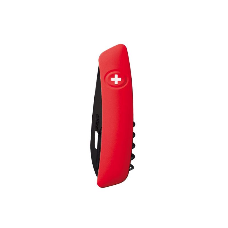 Swiza D03 All Black Red, Schweizer Taschenmesser made in Swiss