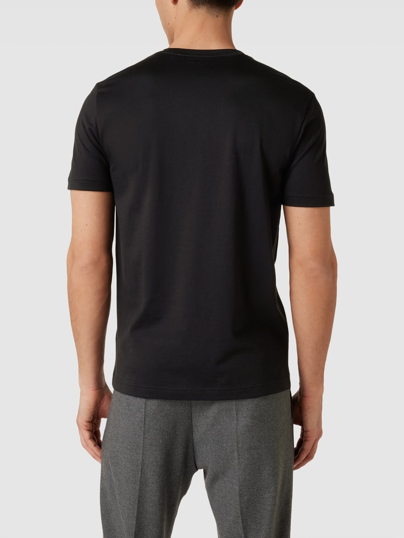 T-Shirt mit Rundhalsausschnitt in schwarz