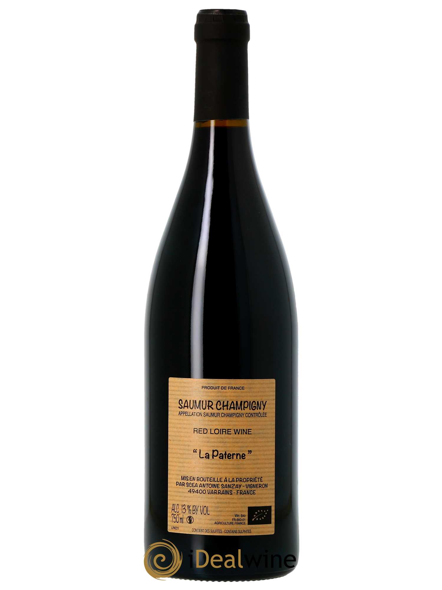 Saumur-Champigny La Paterne Antoine Sanzay  2021 - Lot de 1 Bouteille