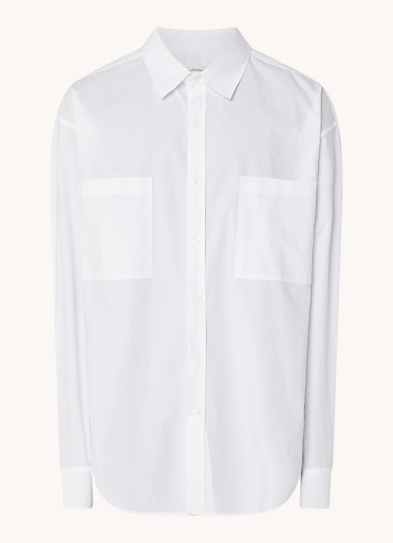 Camisa oversized Gus da Frankie Shop com bolsos no peito.