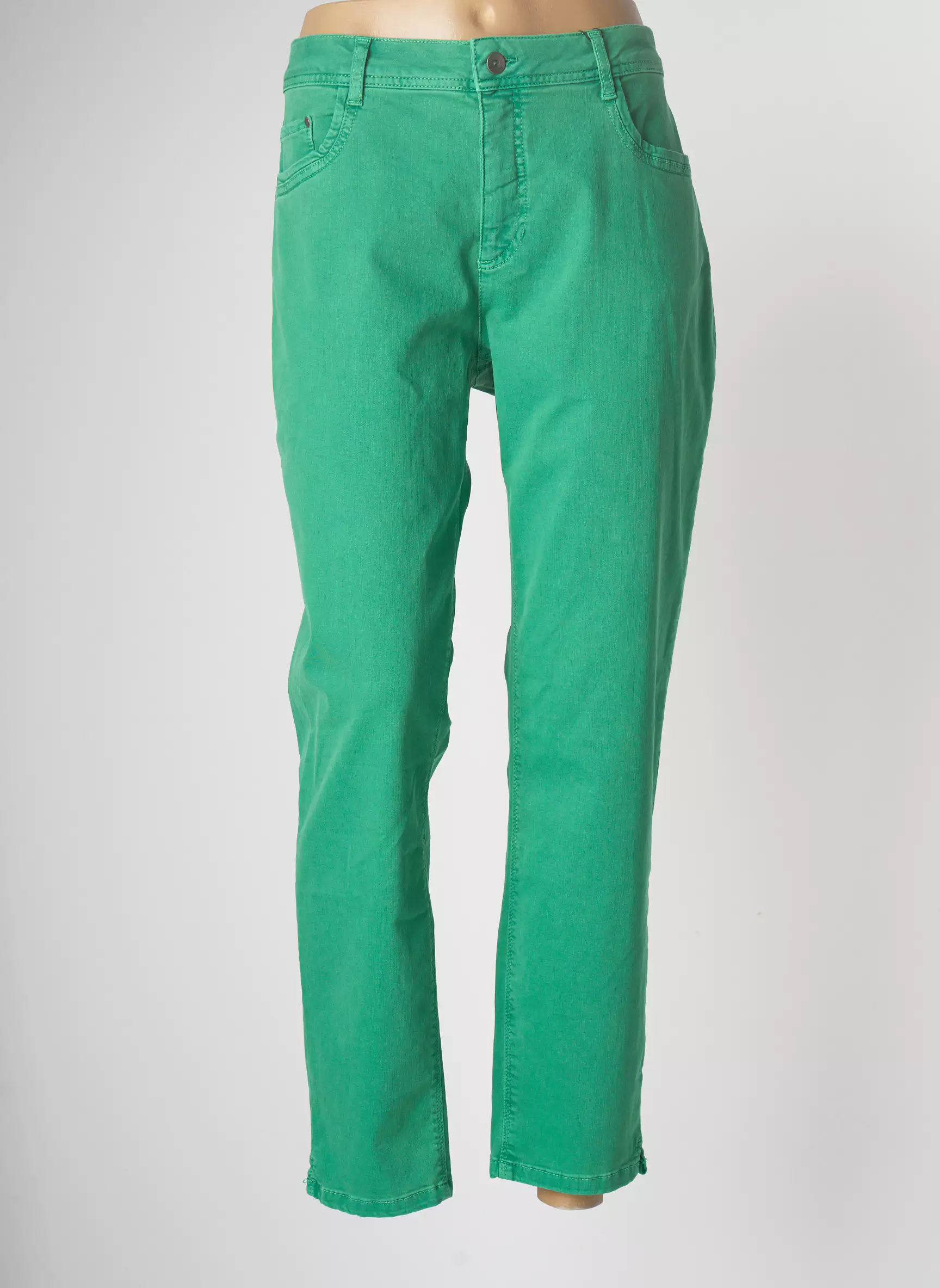 Jensen Pantalons Slim Femme couleur vert