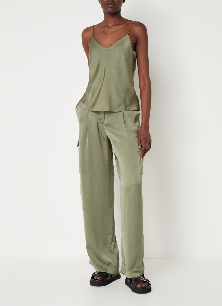 Σατέν τοπ Ba&sh Clarisse με δαντέλα