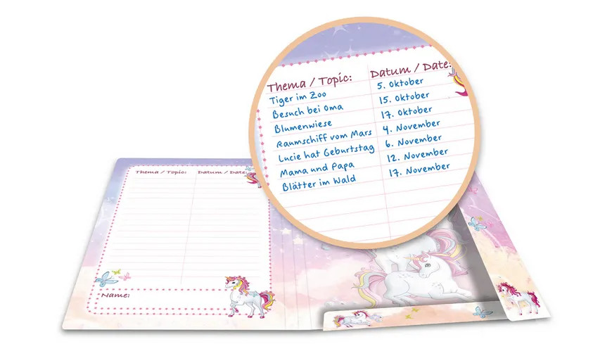 HERMA Sammelmappe A3 Karton Einhorn