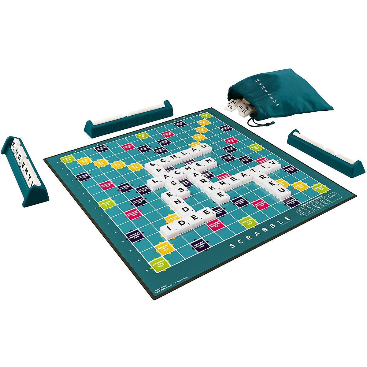 Mattel Games Scrabble Original, Gesellschaftsspiel, Brettspiel, Familienspiel
