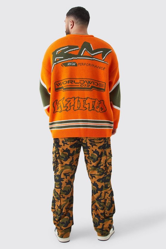 Plus Oversized Lace Up Hockey Jumper