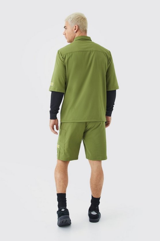 Kurzärmliges Utility-Hemd & Shorts