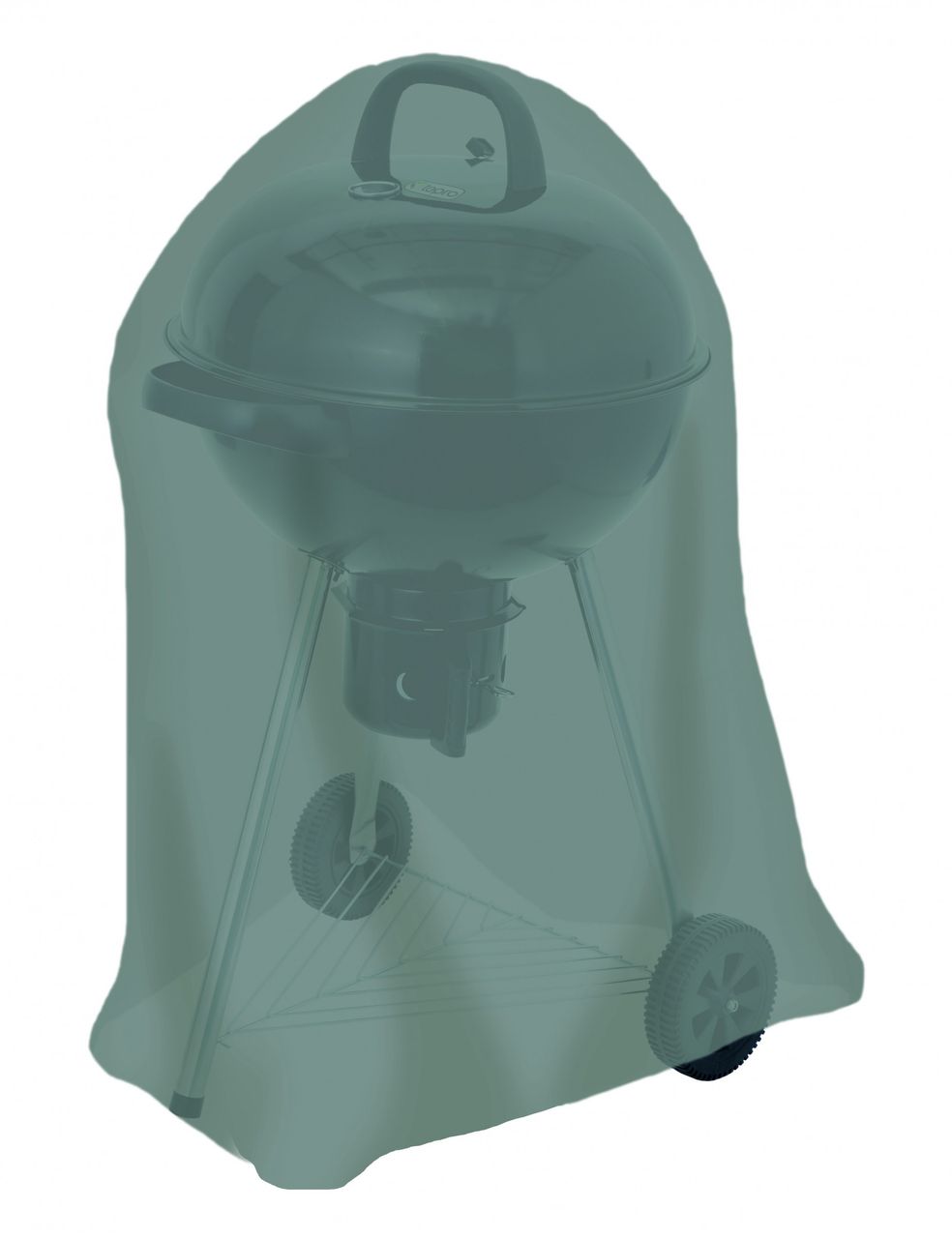 Tepro Universal Abdeckhaube - für Kugelgrill klein, anthrazit