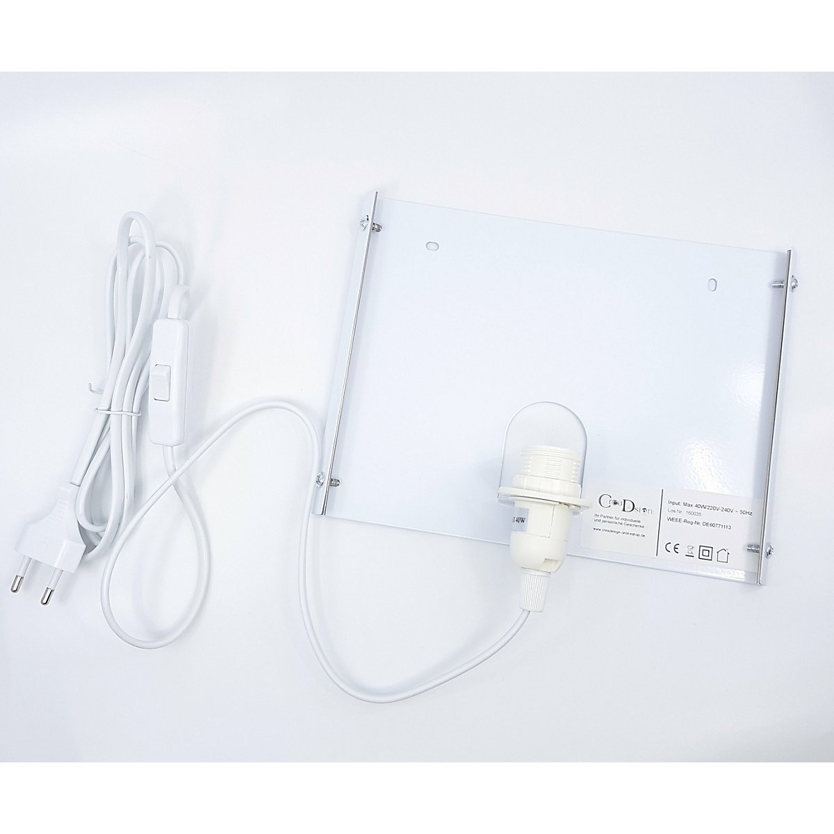 Wandlampe / Nachtlicht mit Namen personalisiert Traum Ohne Leuchtmittel