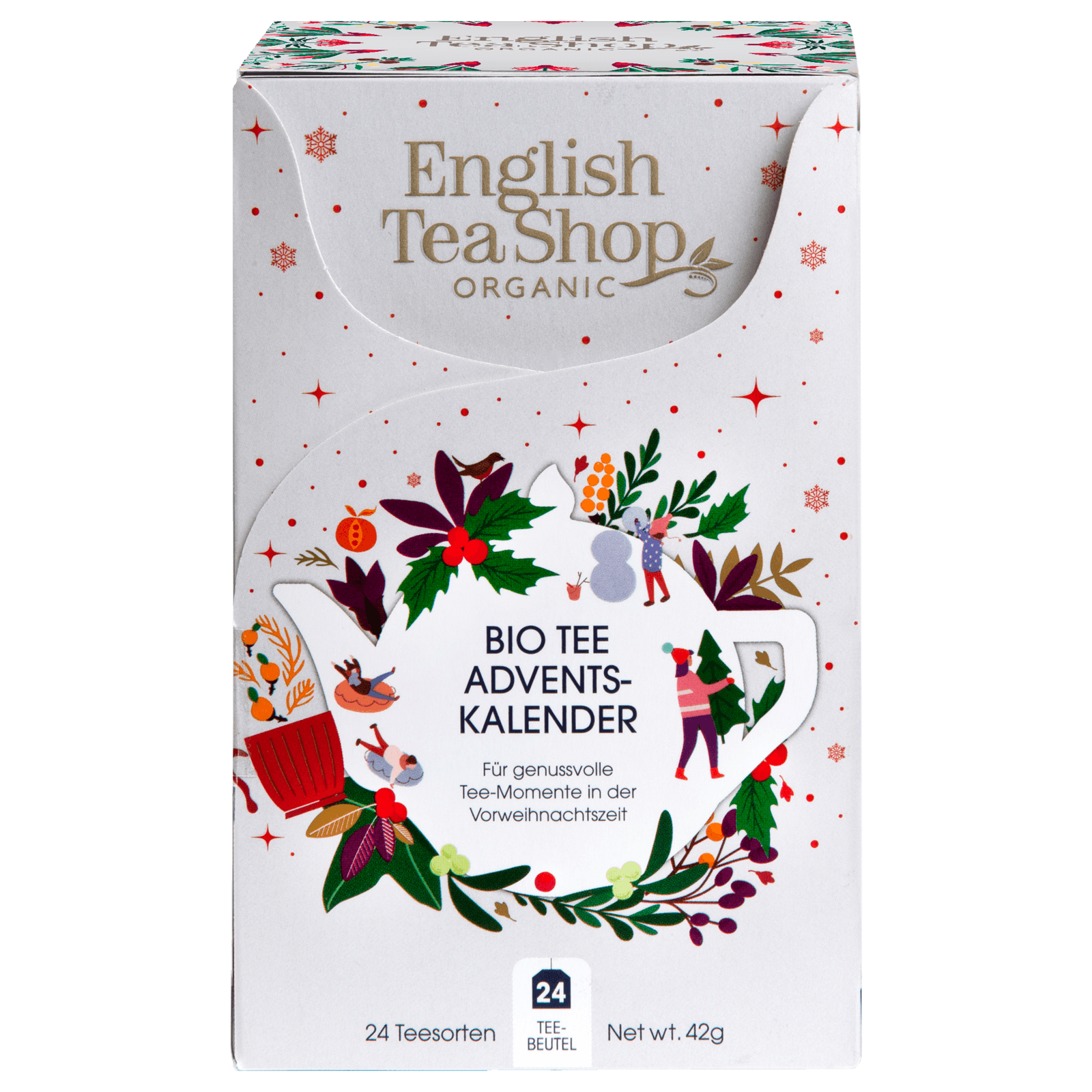 English Tea Shop Bio Tee Adventskalender 42g, 24 Beutel