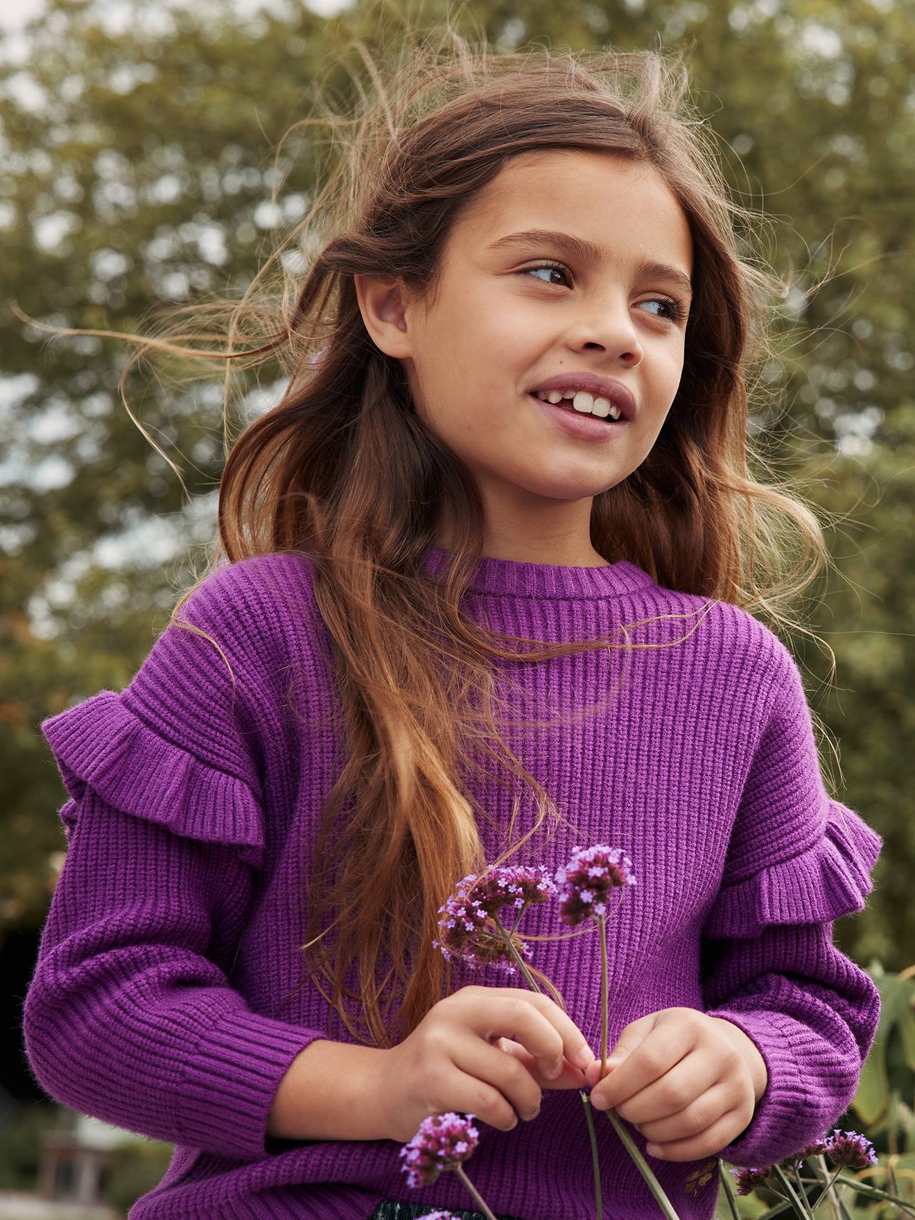 Vertbaudet Mädchen Pullover Oeko-Tex - wollweiß
