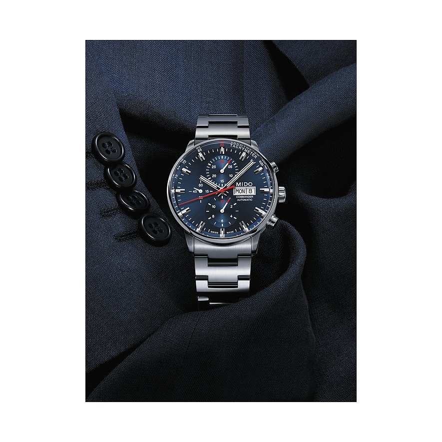 Mido Herrenuhr Commander Chronograph