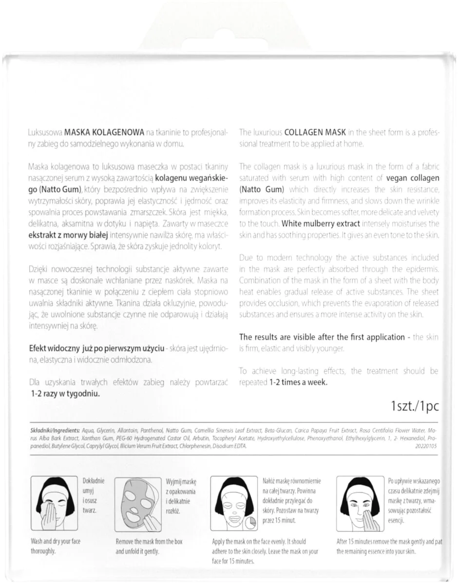 L'biotica kollagenmaske ungdommens kilde
