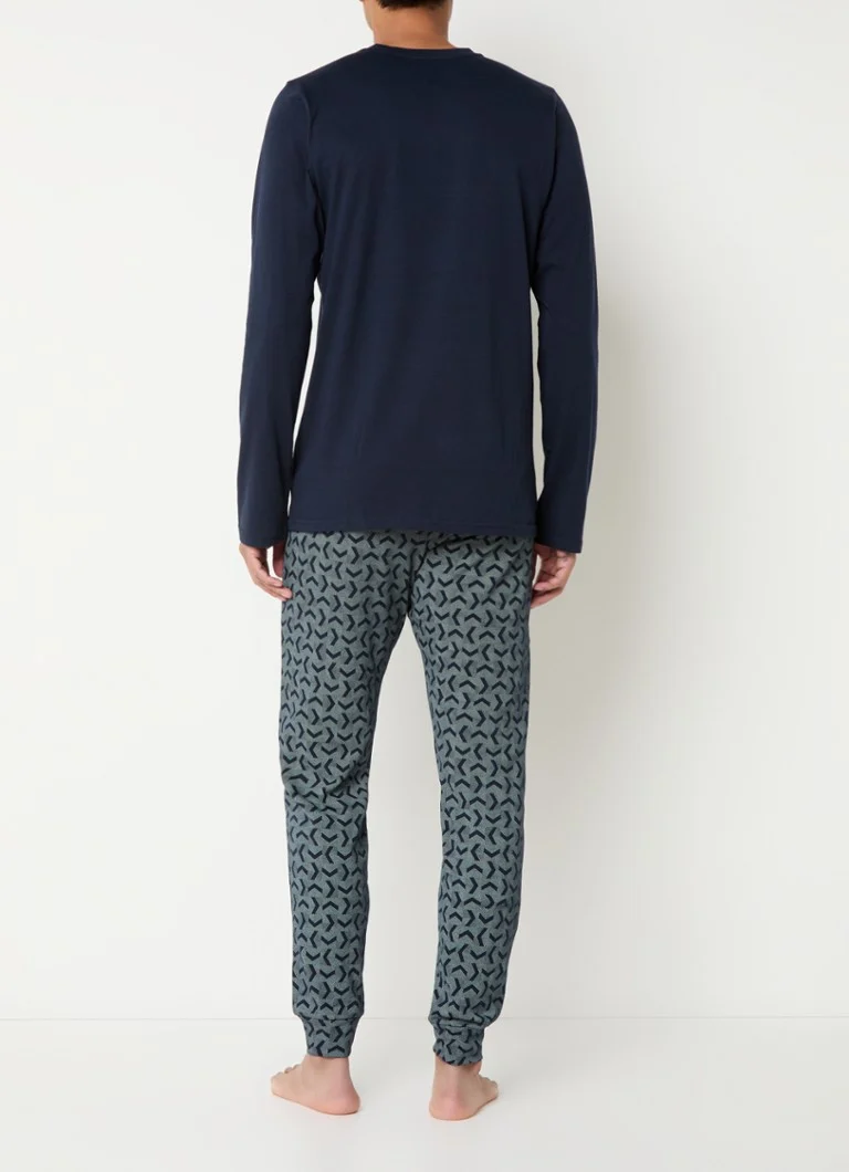 Schiesser-pyjama-setti painatuksella